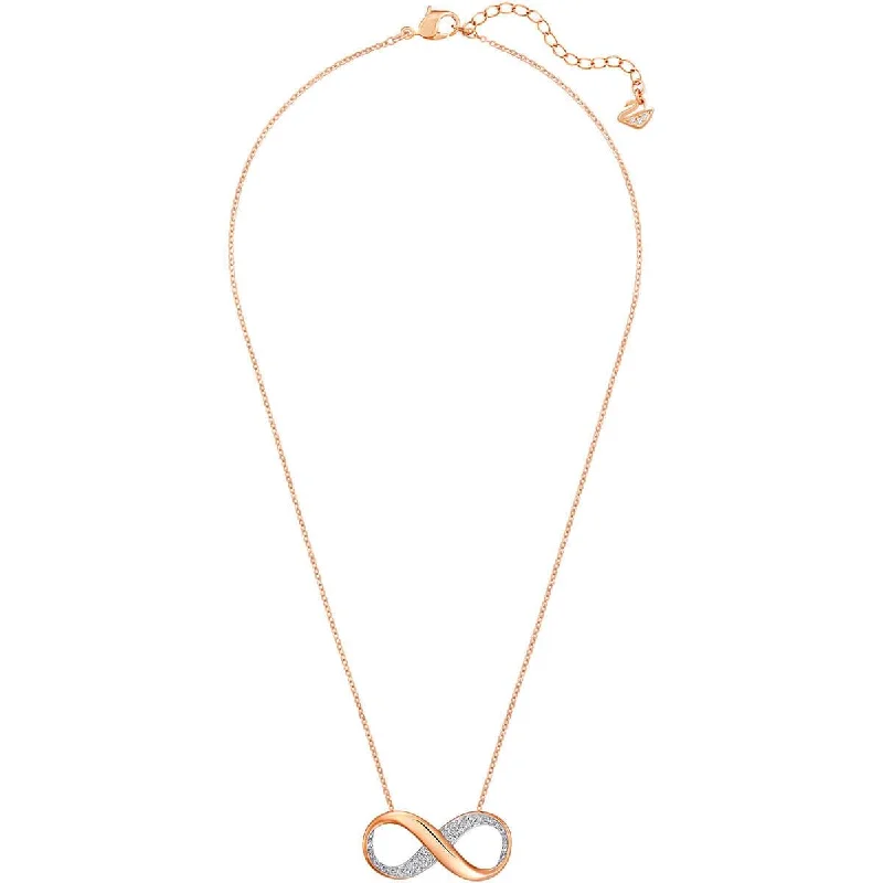 Women's necklaces snug-curve-Swarovski Women's Exist Pendant Necklace - Rose Gold Plated | 5188401