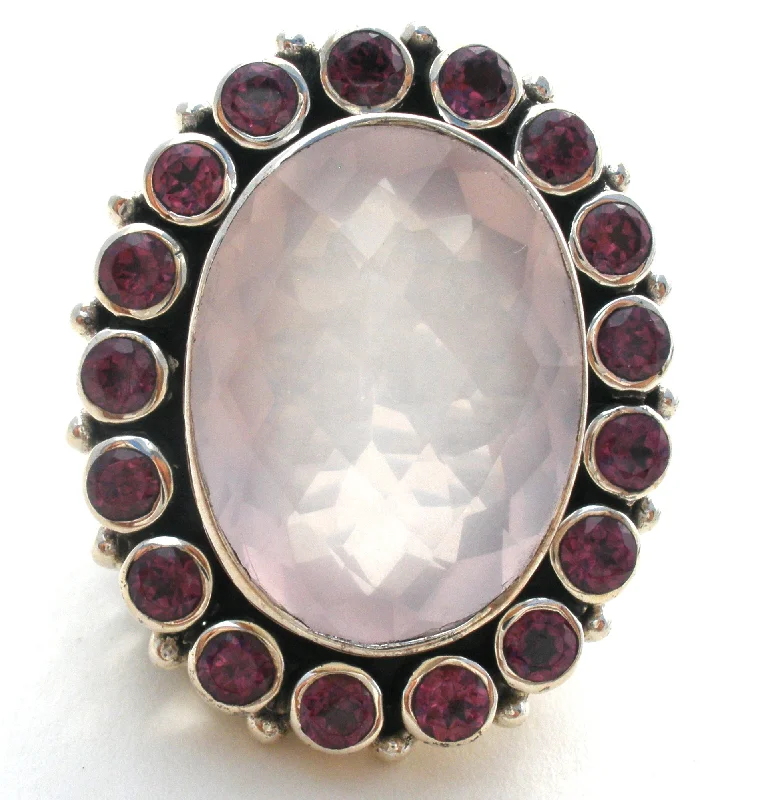 Women's rings eternal-shine-Nicky Butler Amethyst & Rose Quartz Ring Size 7