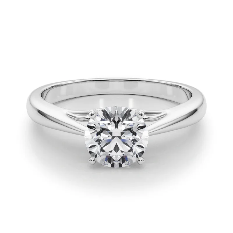 Women's engagement rings elegant-memento-Katerina Round Diamond Solitaire Engagement Ring