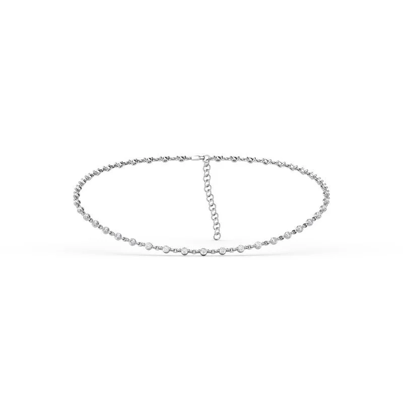 Women's necklaces luxe-titanium-4ct Diamond Choker Necklace N5100