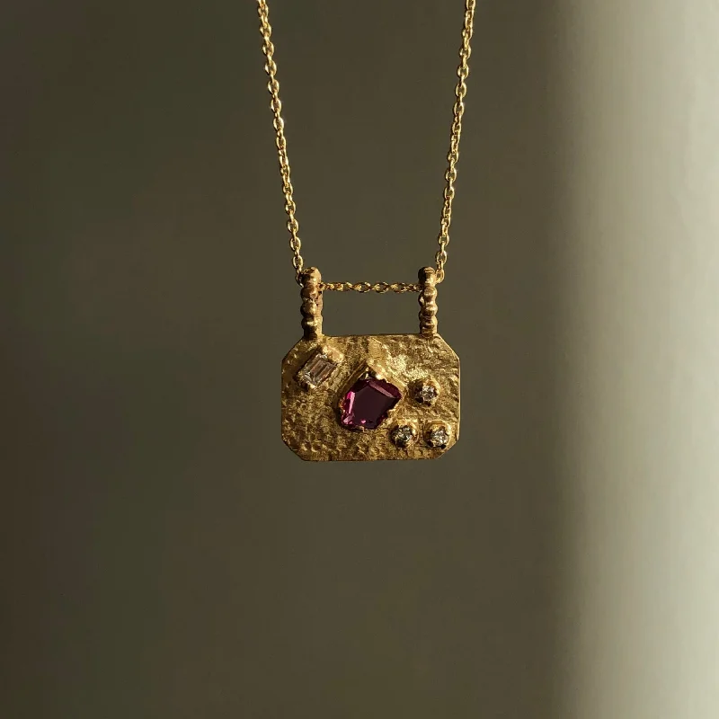 Women's necklaces blush-link-Medley Pendant No. 8 Necklace (Octagon), Solid Gold | ONE-OF-A-KIND