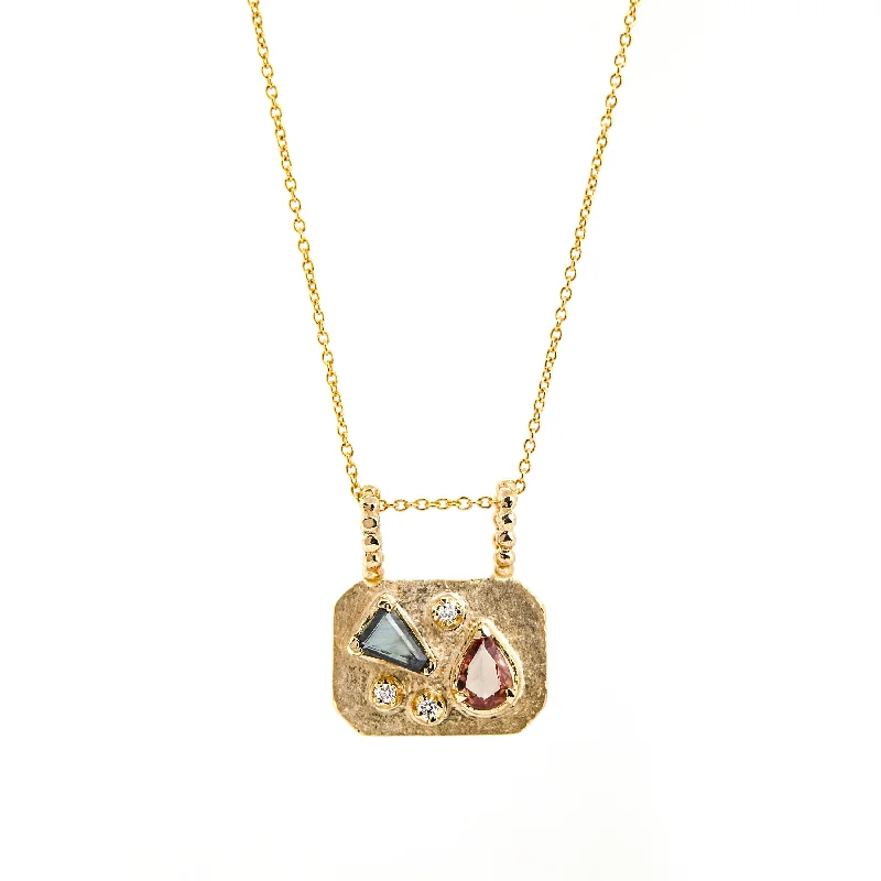 Women's necklaces sparkling-gem-Medley Pendant No. 1 Necklace (Octagon), Solid Gold | ONE-OF-A-KIND