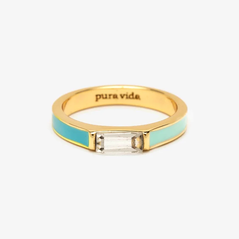 Women's rings festive-glow-Miami Beach Two-Tone Ring