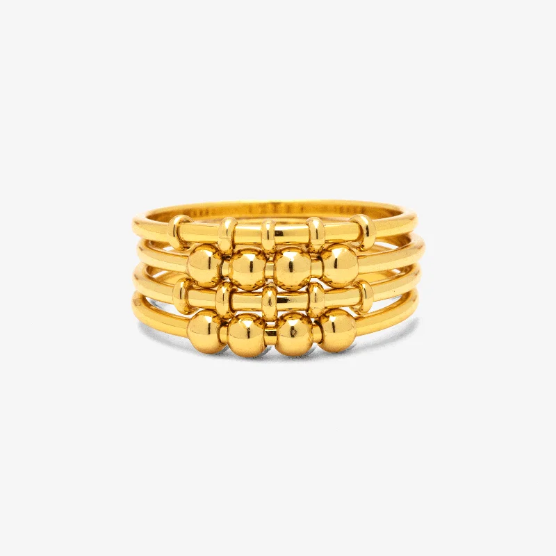 Women's rings evening-luxe-Mental Health Fidget Ring Stack