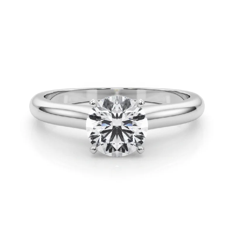 Women's engagement rings fine-brilliance-Isabella Round Diamond Solitaire Engagement Ring