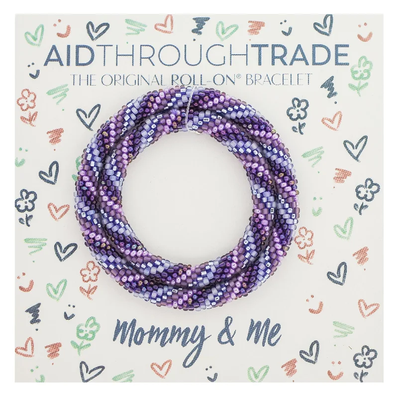 Women's bracelets tender-accent-Mommy & Me Roll-On® Bracelets <br> Amethyst