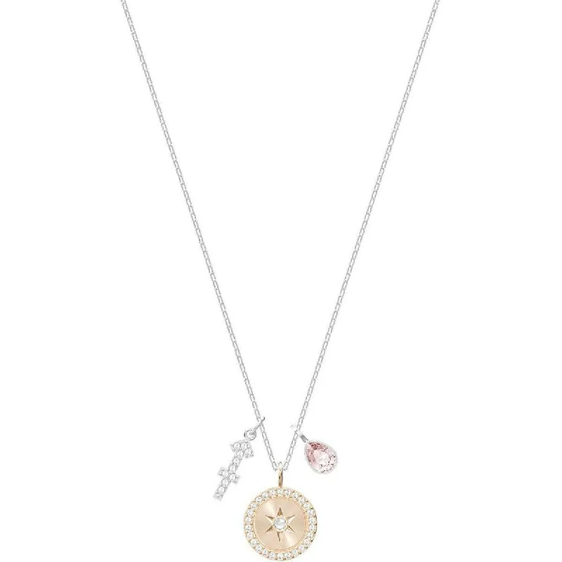 Women's necklaces glossy-chain-Swarovski Women's Pendant Necklace - Zodiac Sagittarius Rhodium Plated | 5349221