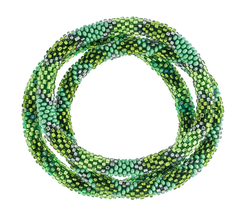 Women's bracelets hand-glossed-8 inch Roll-On® Bracelets <br> Emerald