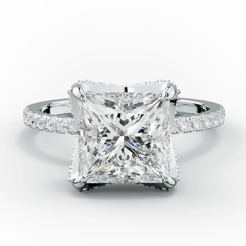 Women's engagement rings vintage-prong-Charlotte Princess Cut Diamond Engagement Ring