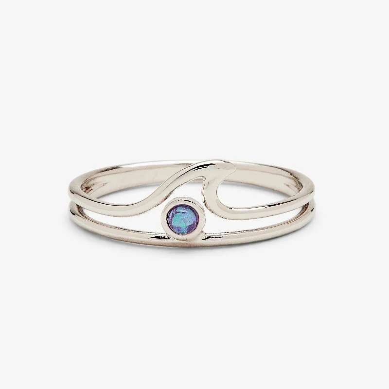 Women's rings playful-luxe-Opal Wave Ring