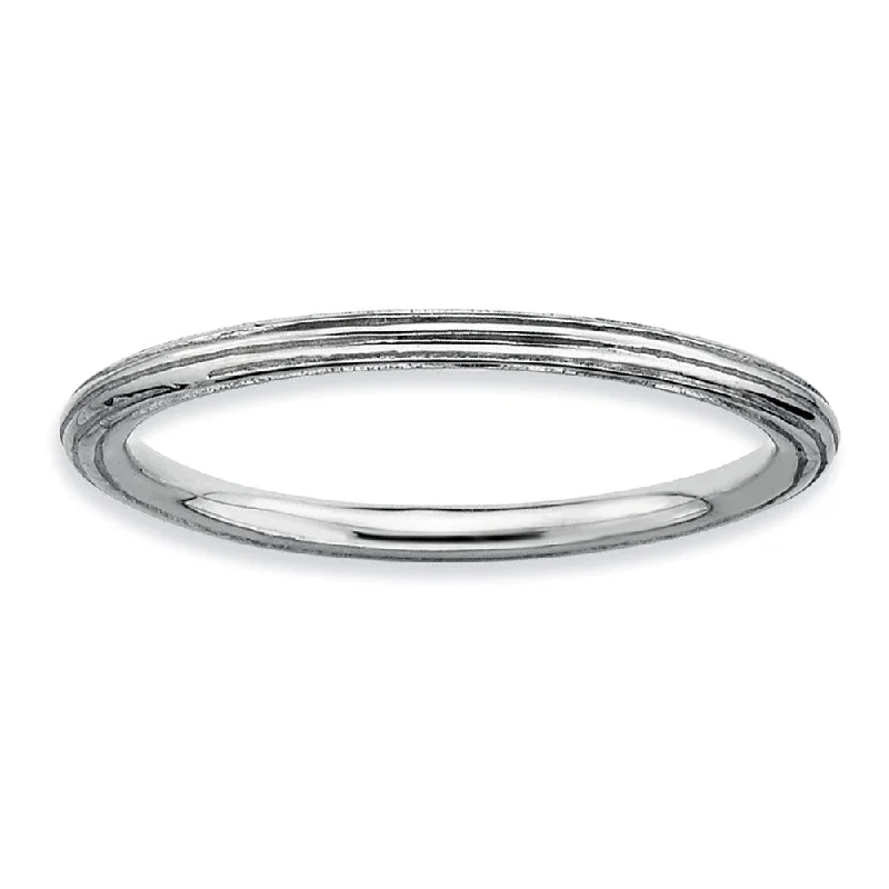 Women's rings snug-curve-1.5mm Stackable Sterling Silver Simply Elegant Band