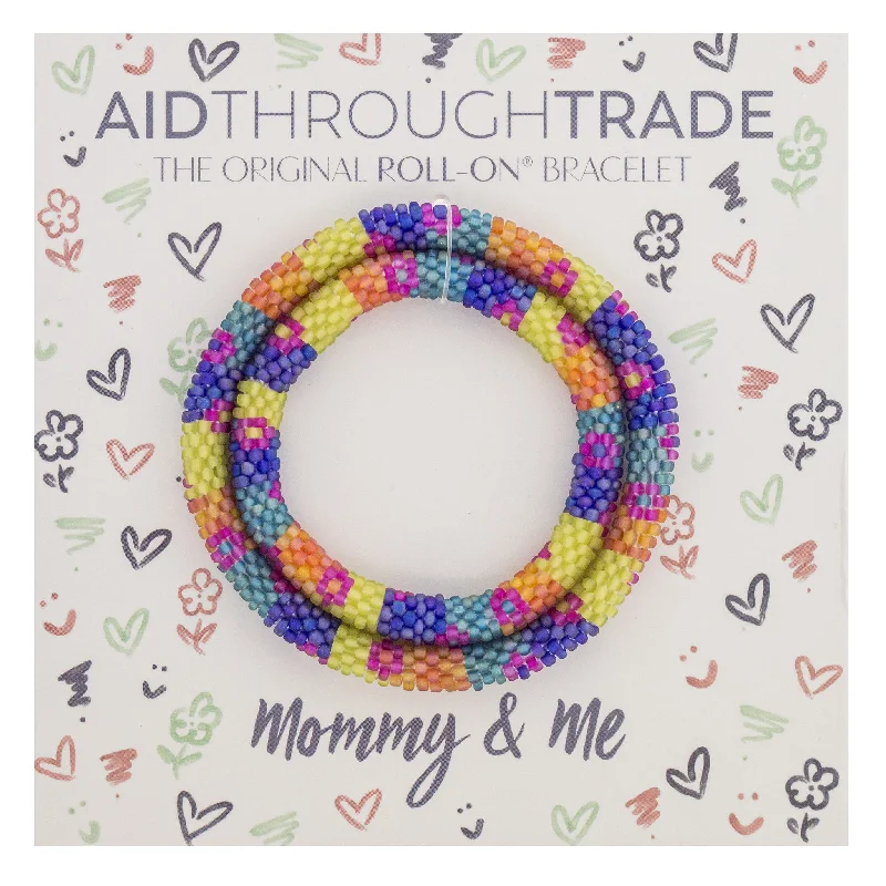 Women's bracelets wispy-stone-Mommy & Me Roll-On® Bracelets <br> Finger Paint