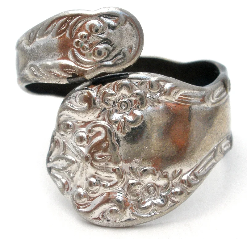 Women's rings radiant-sunstone-Sterling Silver Spoon Ring Size 8 Uncas Vintage