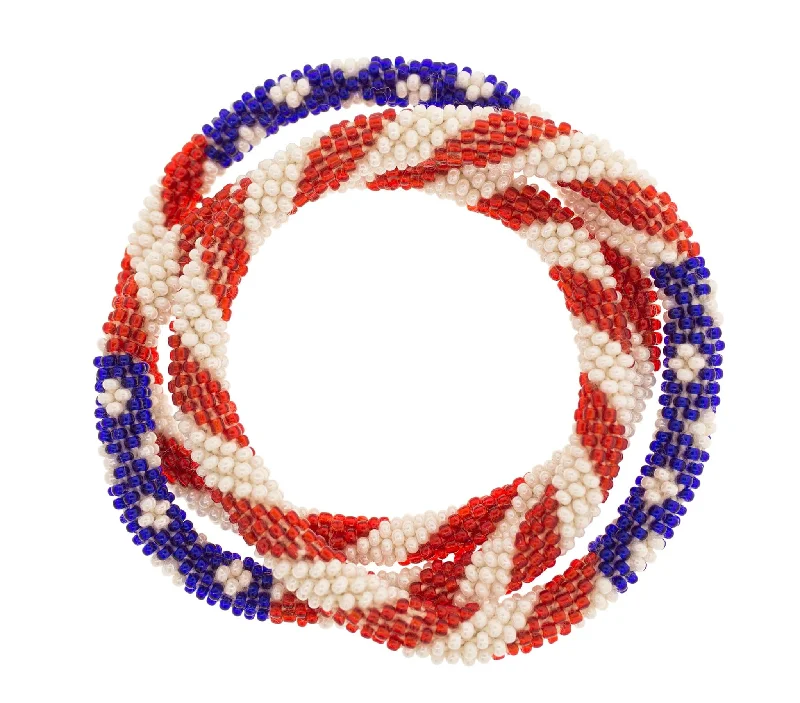 Women's bracelets soft-spark-8 inch Roll-On® Bracelets <br> Stars & Stripes