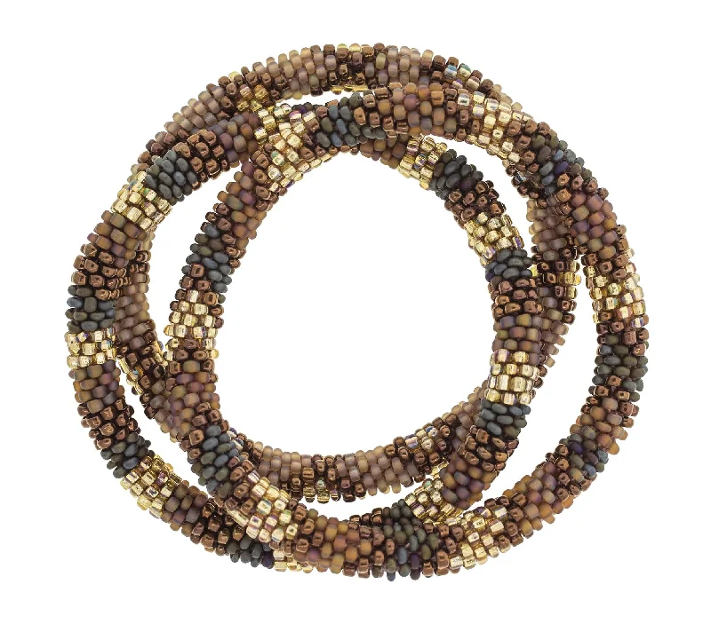 Women's bracelets hand-glossed-8 inch Roll-On® Bracelets <br> Caramel