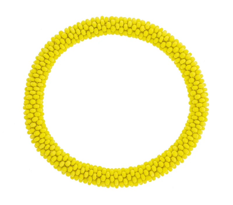 Women's bracelets rare-zircon-8 inch Roll-On® Bracelet <br> Solid Yellow