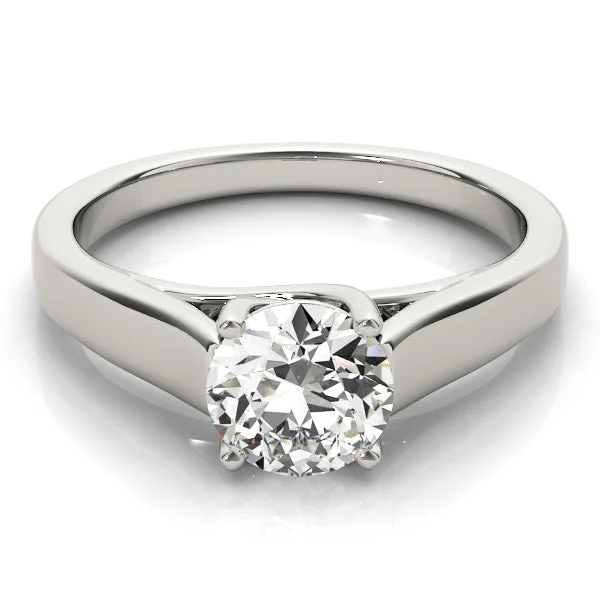 Women's engagement rings fine-brilliance-Evelyn Round Diamond Solitaire Engagement Ring