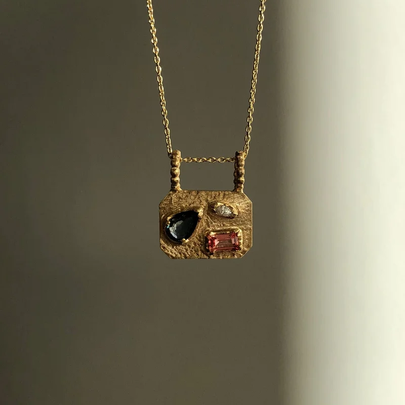 Women's necklaces delicate-zircon-Medley Pendant No. 6 Necklace (Octagon), Solid Gold | ONE-OF-A-KIND