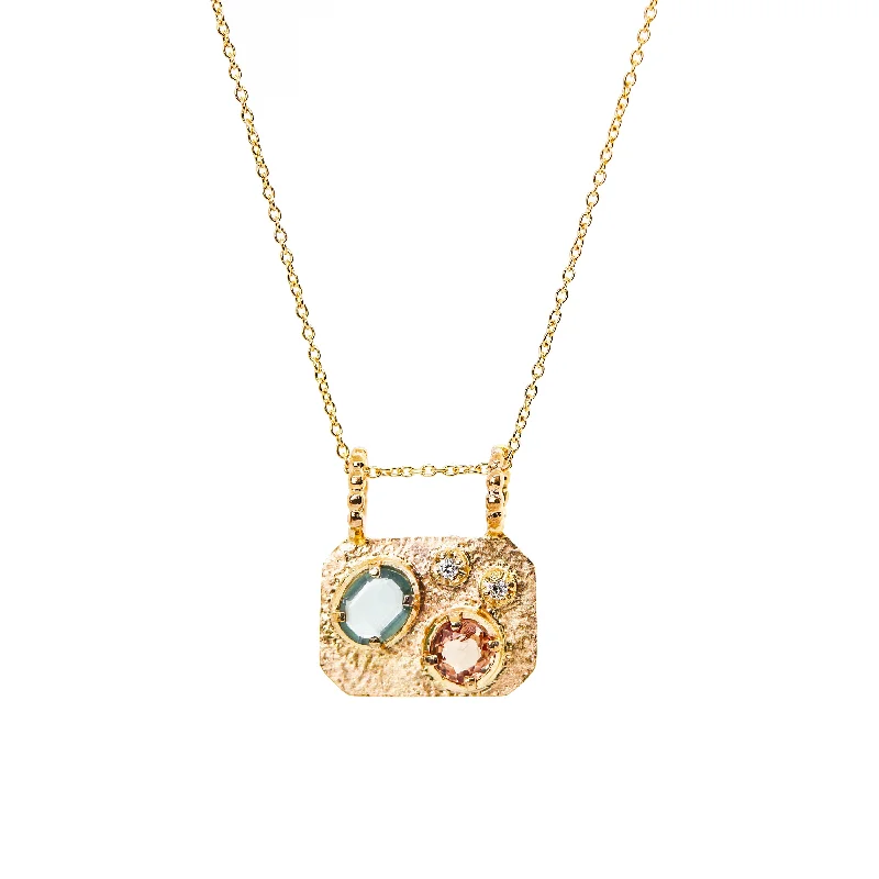 Women's necklaces retro-luxe-Medley Pendant No. 5 Necklace (Octagon), Solid Gold | ONE-OF-A-KIND