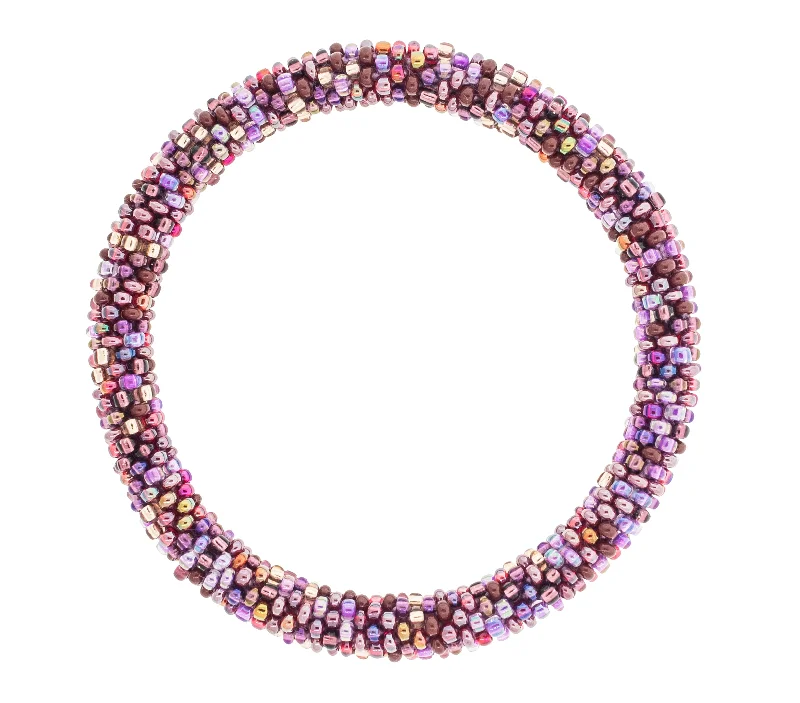 Women's bracelets violet-amethyst-Roll-On® Bracelet <br> Bordeaux Speckled