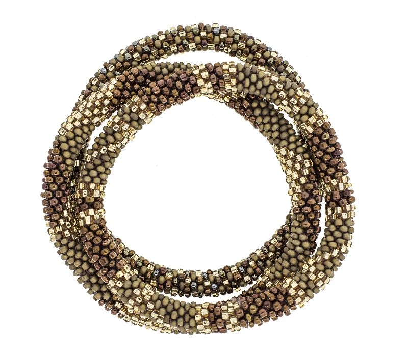 Women's bracelets ornate-glow-8 inch Roll-On® Bracelets <br> Brown Sugar