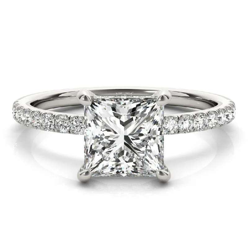 Women's engagement rings starry-luxe-Noa Princess Diamond Solitaire Engagement Ring