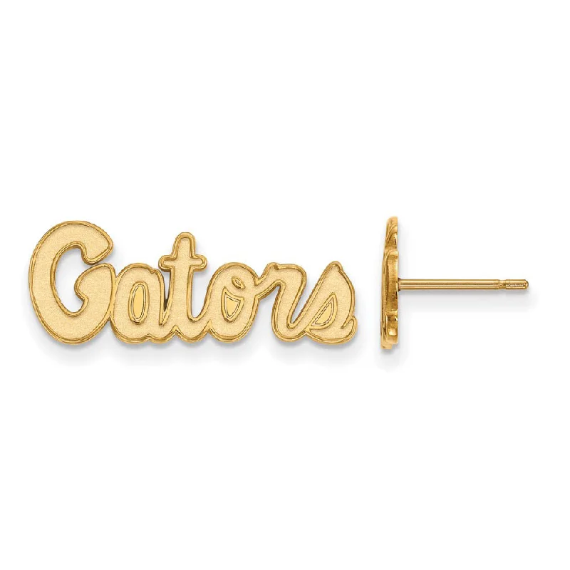 Women's earrings exotic-zircon-14k Yellow Gold University of Florida XS (Tiny) 'Gators' Post Earrings