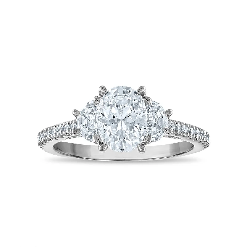 Women's engagement rings eternal-radiance-Signature EcoLove 2 CTW Lab Grown Diamond Engagement Ring in 14KT White Gold