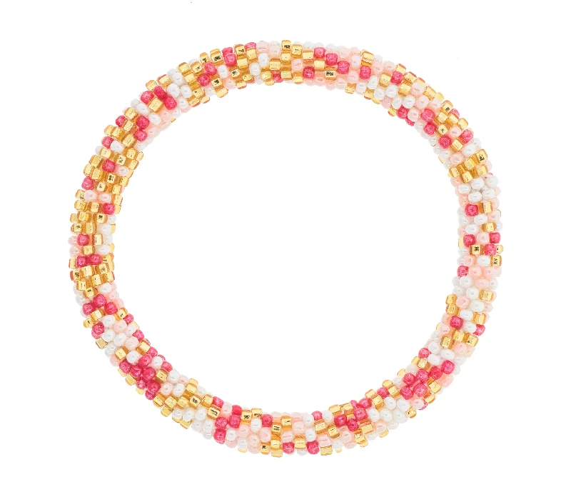 Women's bracelets tri-band-8 inch Roll-On® Bracelet <br> Flamingo Speckled