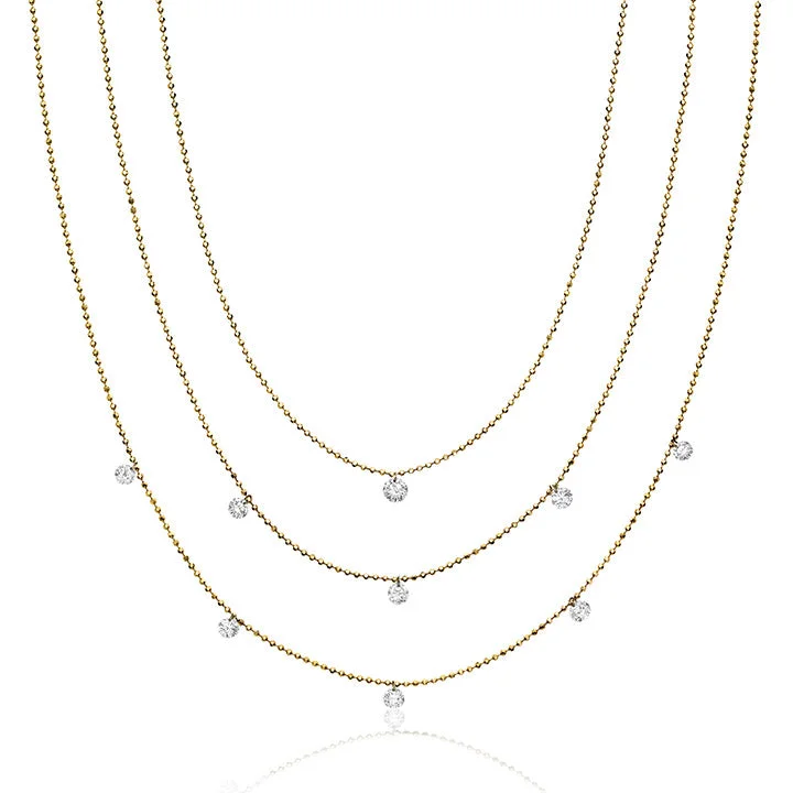 Women's necklaces luxe-crystal-TRIPLE NECKLACE