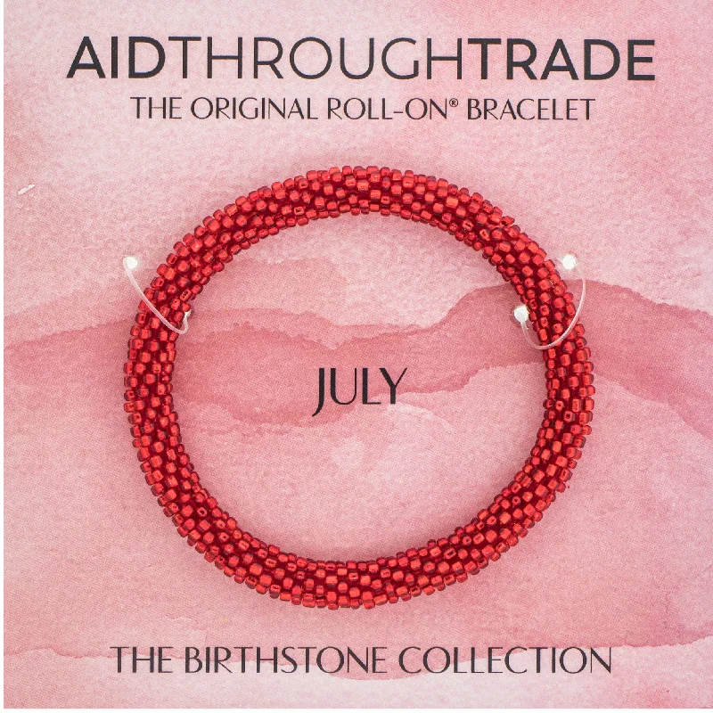 Women's bracelets fine-blush-<br> Birthstone Roll-On® Bracelets <br> July