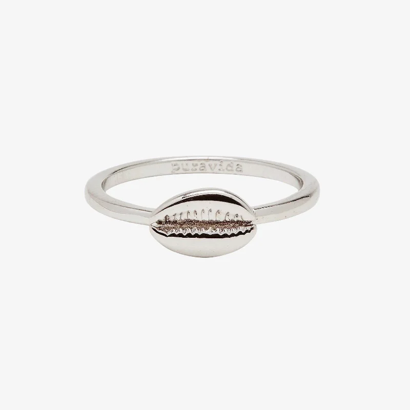 Women's rings exotic-zircon-Cowrie Ring