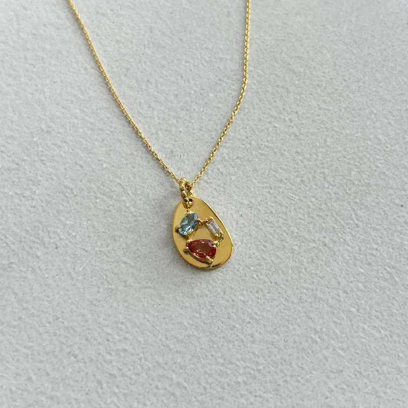 Women's necklaces tender-accent-Medley Pendant No. 11 Necklace (Oval), Solid Gold | ONE-OF-A-KIND