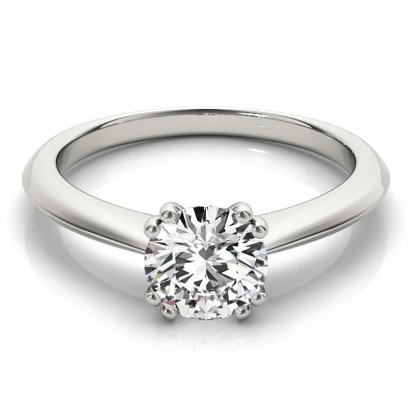 Women's engagement rings luminous-glow-Ava Round Diamond Solitaire Engagement Ring