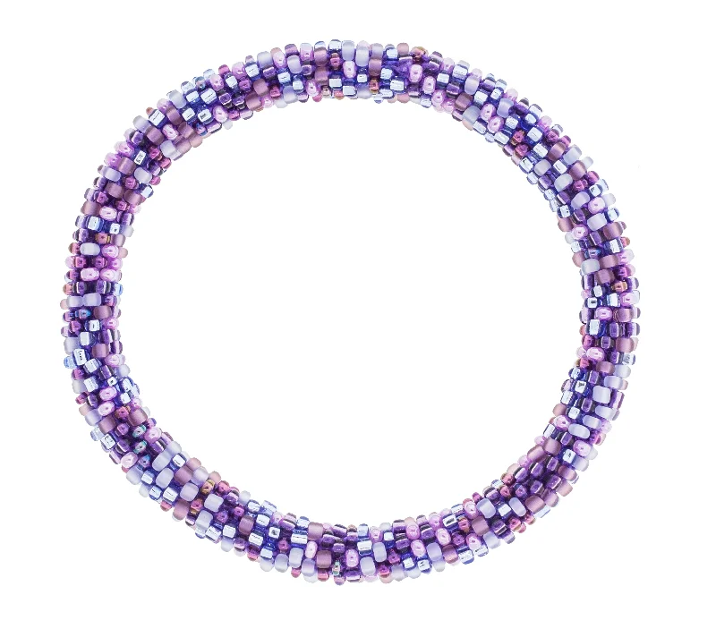 Women's bracelets soft-spark-8 inch Roll-On® Bracelet <br> Amethyst Speckled