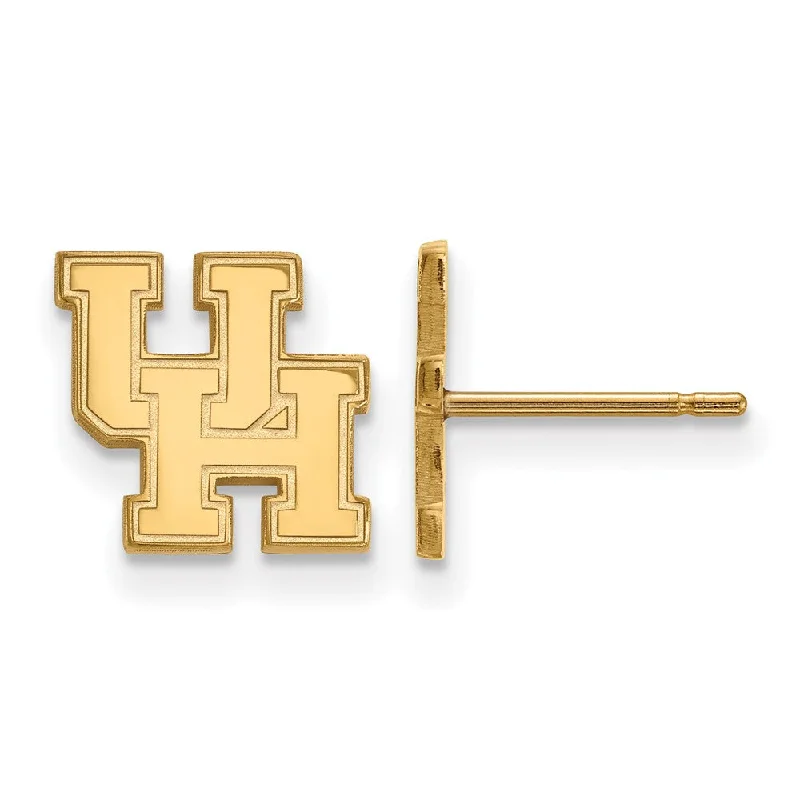 Women's earrings night-luxe-14k Yellow Gold University of Houston XS (Tiny) Post Earrings