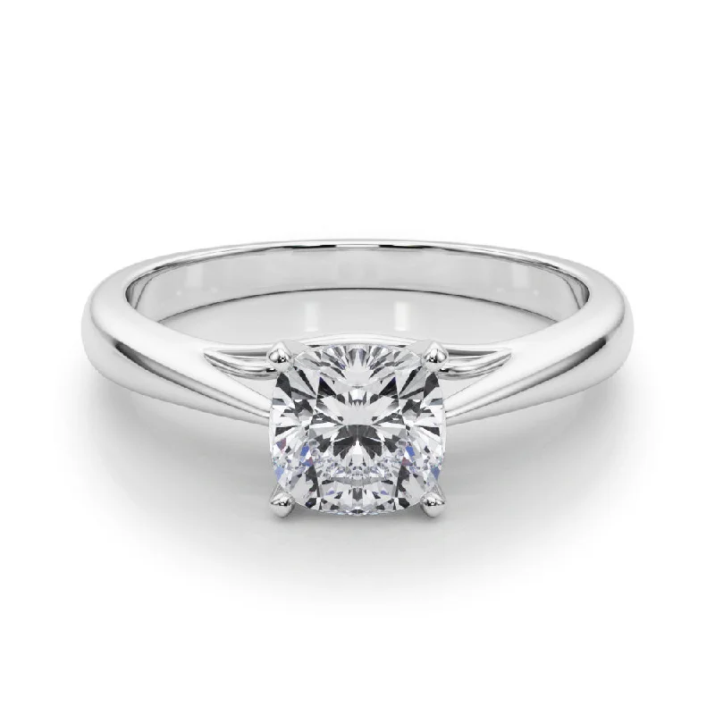 Women's engagement rings proposal-luxe-Katerina Cushion Diamond Solitaire Engagement Ring