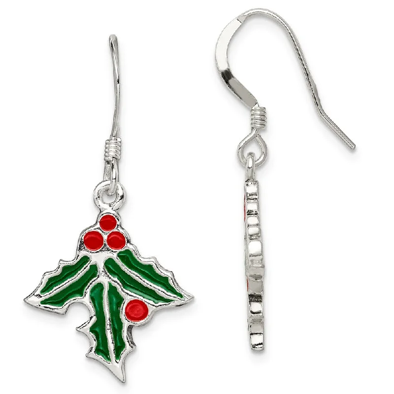 Women's earrings delicate-zircon-Sterling Silver Holly Earrings