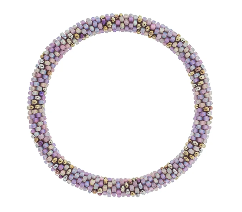 Women's bracelets glowing-zircon-8 inch Roll-On® Bracelet <br> Purple Geode