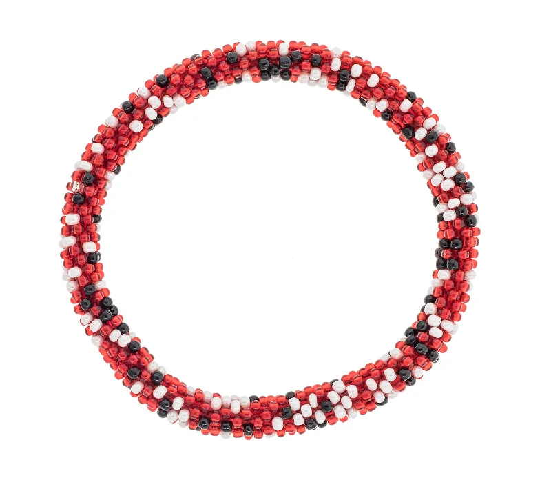 Women's bracelets eternal-gem-Game Day Roll-On® Bracelet <br> Red, Black, & White Speckled