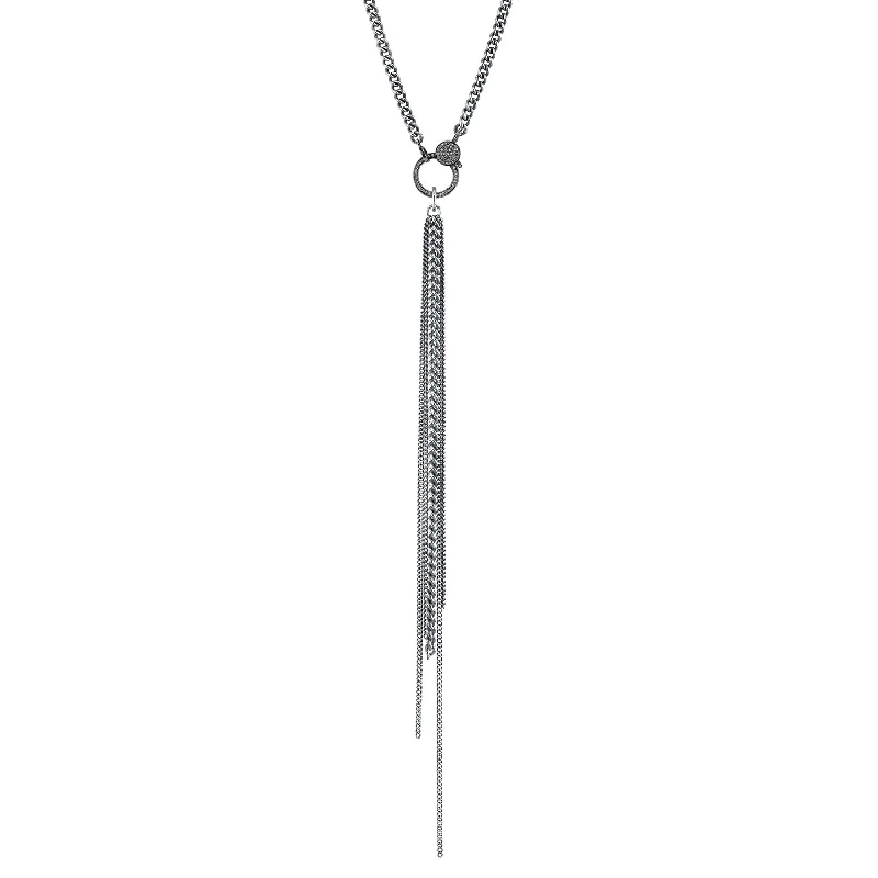 Women's necklaces delicate-curve-Waterfall Fringe Necklace