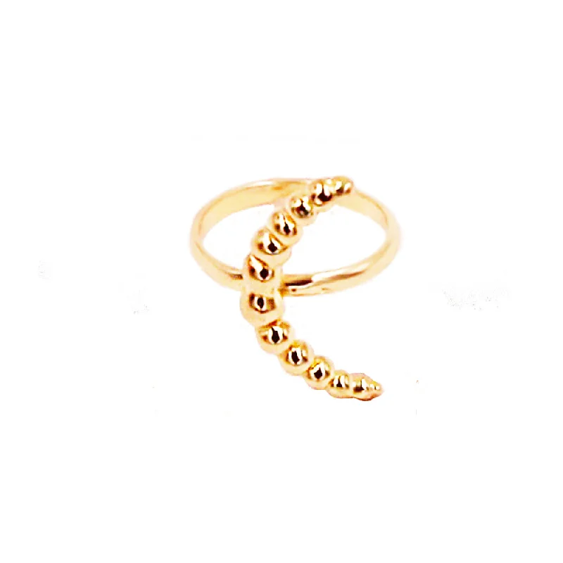 Women's rings radiant-etch-Luna Ring