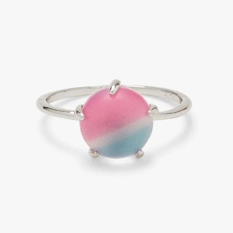 Women's rings delicate-zircon-Twilight Frosted Glass Ring