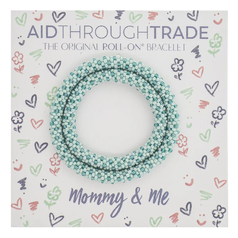 Women's bracelets shimmering-blush-Mommy & Me Roll-On® Bracelets <br> Mint Chip