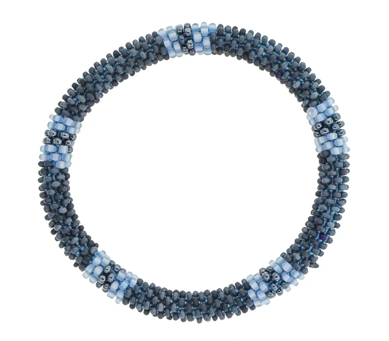 Women's bracelets radiant-rose-8 inch Roll-On® Bracelet <br> Midnight Blue