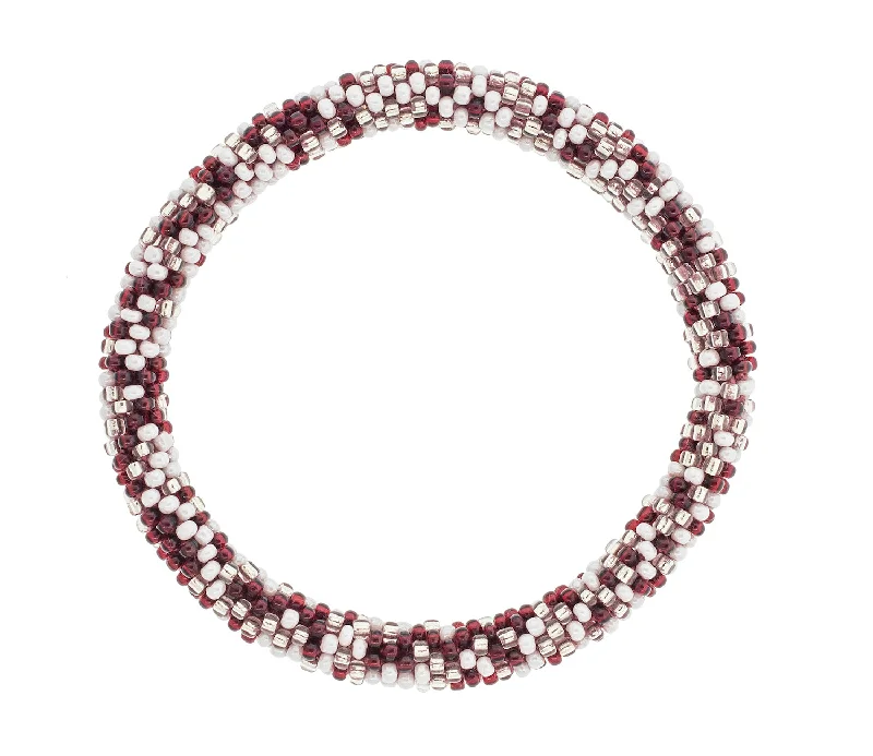 Women's bracelets ornate-glow-Game Day Roll-On® Bracelet <br> Maroon & White Speckled