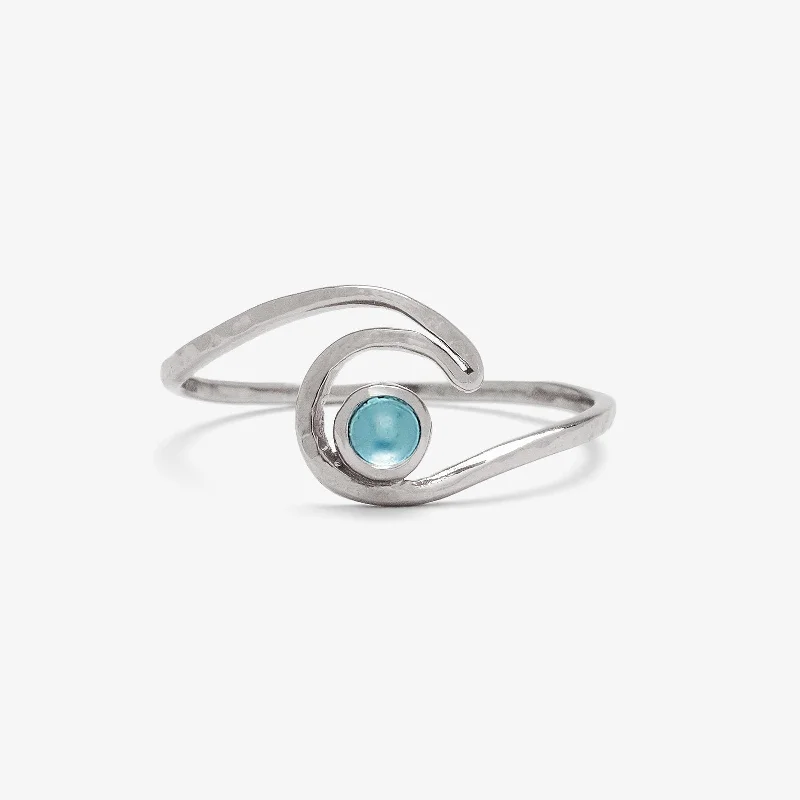 Women's rings luxe-titanium-Shimmering Wave Ring