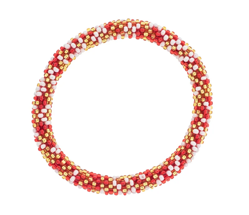 Women's bracelets luxe-crystal-Game Day Roll-On® Bracelet <br> Red & Gold Speckled