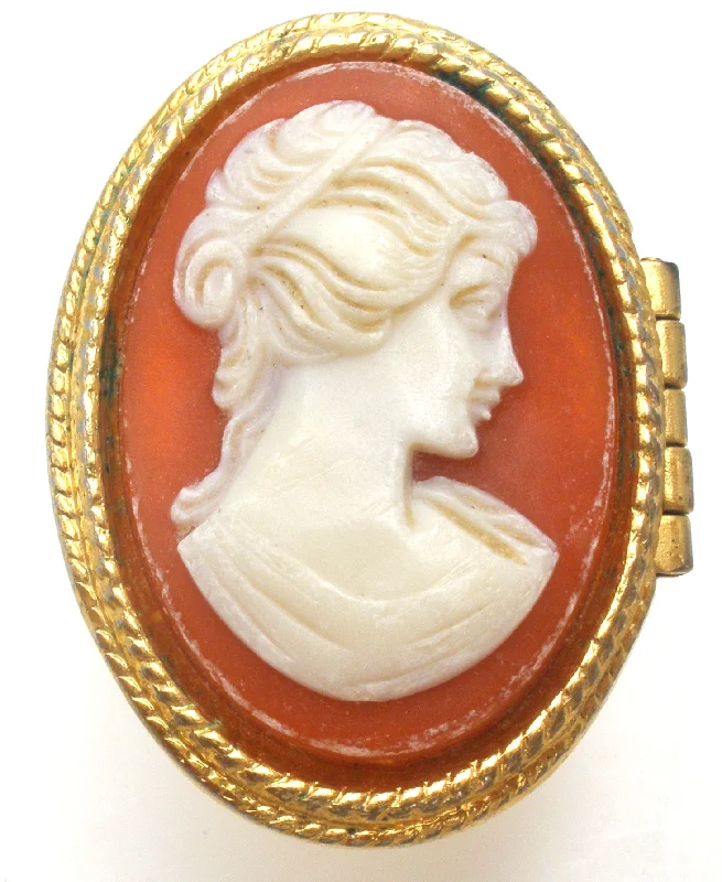 Women's rings celestial-Avon Perfume Cameo Ring Vintage