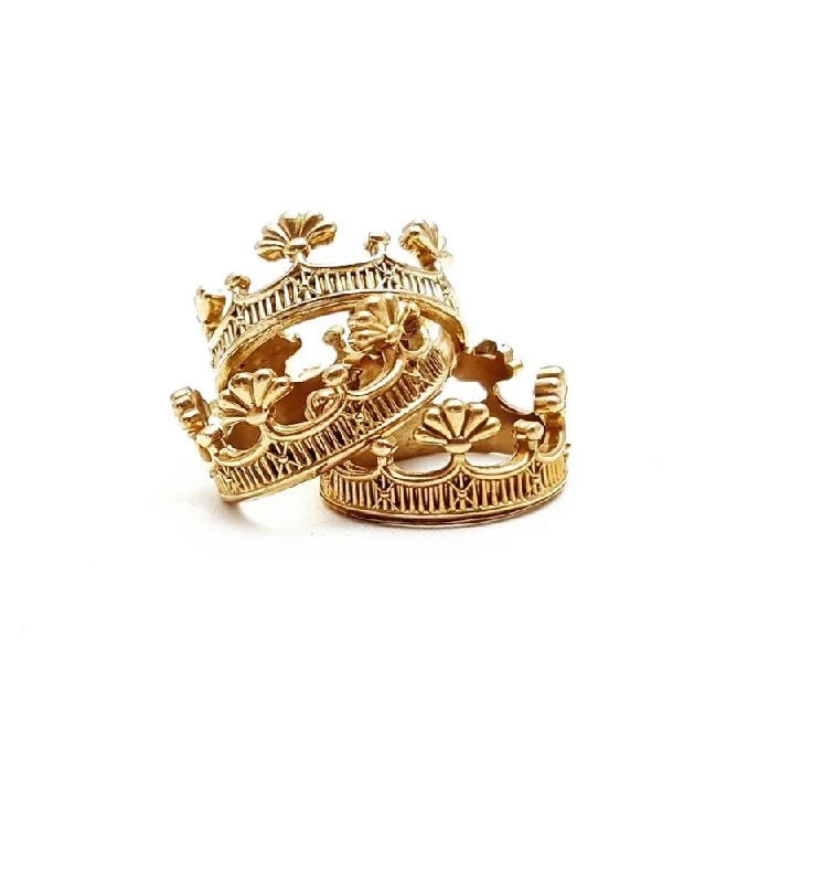 Women's rings sculpted-curve-Crown Rings (Back In Stock January 2023)